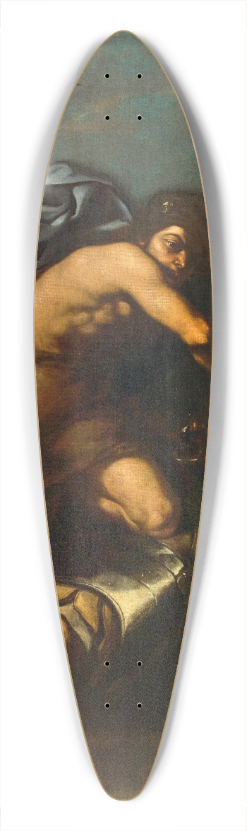 Neapolitan School - David and Goliath 39.3 inch art pintail longboard deck