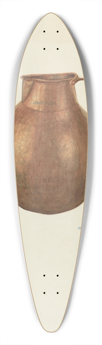 N.H. Yeckley - Pitcher (Ecclesiastical) 39.3 inch art pintail longboard deck