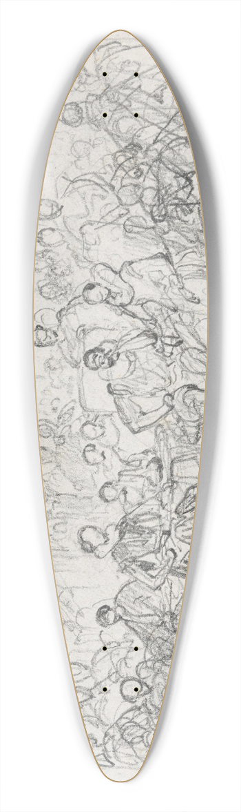 Nicaise De Keyser - Archdukes Albert and Isabella Attend a Lesson by Justus Lipsius 39.3 inch art pintail longboard deck