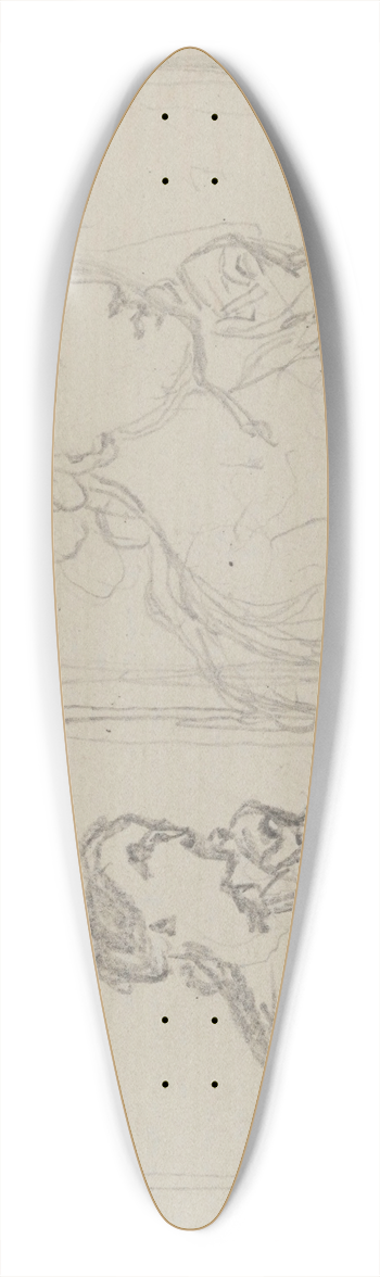 Nicaise De Keyser - Attitude 39.3 inch art pintail longboard deck