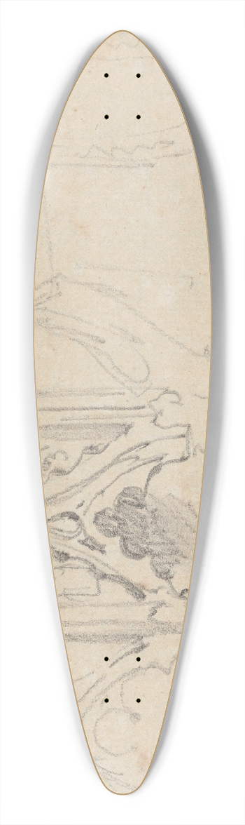 Nicaise De Keyser - At Westminster Abbey 39.3 inch art pintail longboard deck