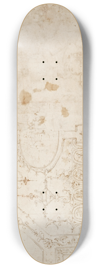 Giovanni Battista Naldini - Grotesque vault 8.25 inch art skate deck