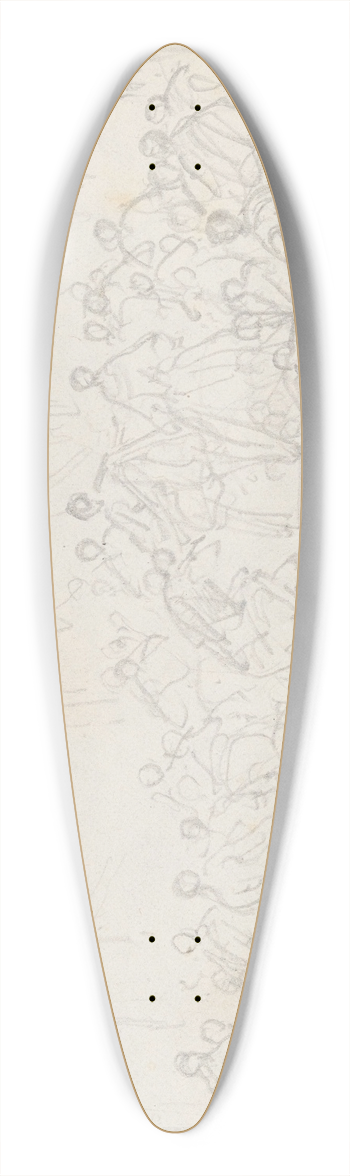 Nicaise De Keyser - Christopher Columbus Return to Spain 39.3 inch art pintail longboard deck