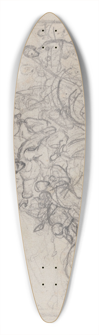 Nicaise De Keyser - Crusaders in front of Jerusalem 39.3 inch art pintail longboard deck