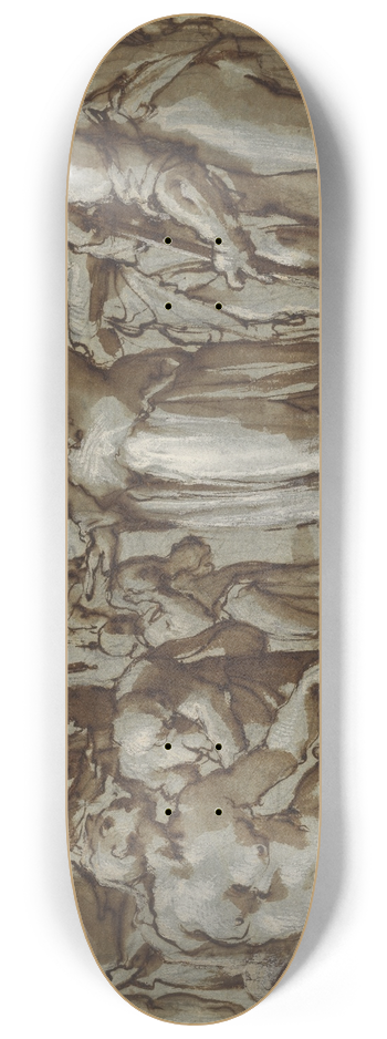 Giovanni Battista Naldini - Raising of the Son of the Widow of Naim 8.25 inch art skate deck