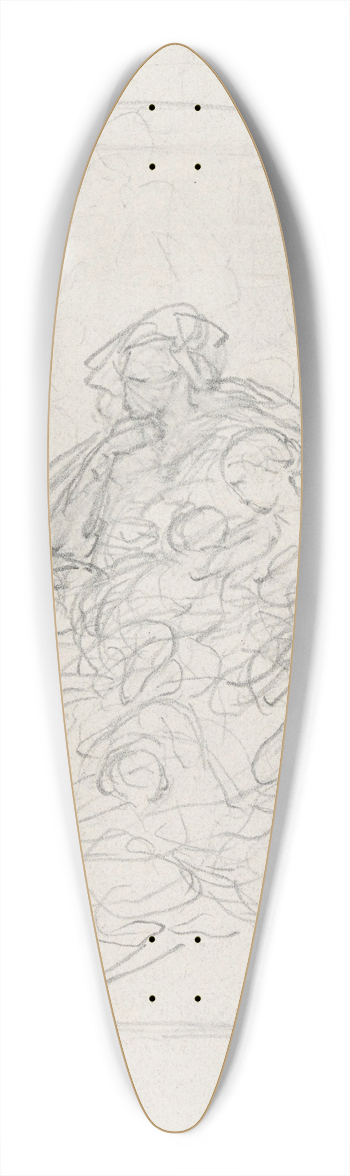 Nicaise De Keyser - Figure Group 39.3 inch art pintail longboard deck