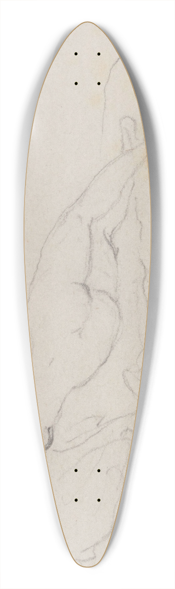 Nicaise De Keyser - Lying Nude 2 39.3 inch art pintail longboard deck