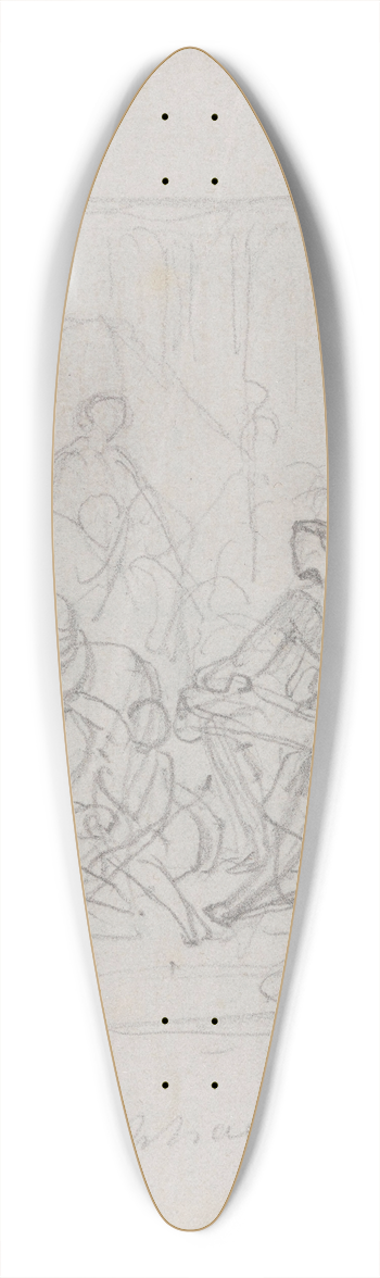 Nicaise De Keyser - The Painter Raphael 39.3 inch art pintail longboard deck