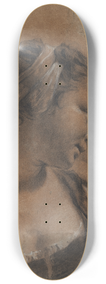 Giovanni Battista Piazzetta - A Portrait of Rosa with a Shoulder Stick 8.25 inch art skate deck