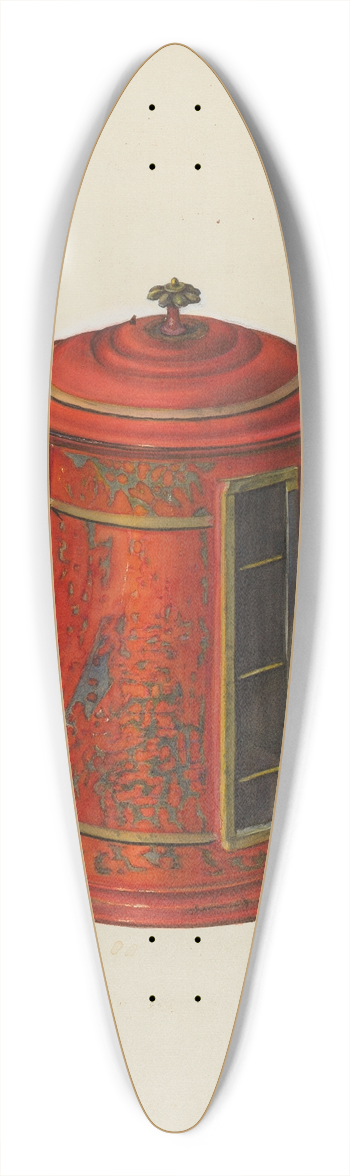 Nicholas Acampora - Toleware Coffee Pot 39.3 inch art pintail longboard deck