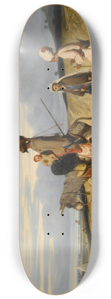 Alexandre-Gabriel Decamps - A Desert Passage 8.25 inch art skate deck