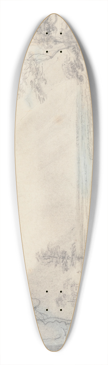 Nicholas Chevalier - Teremakau Valley 39.3 inch art pintail longboard deck