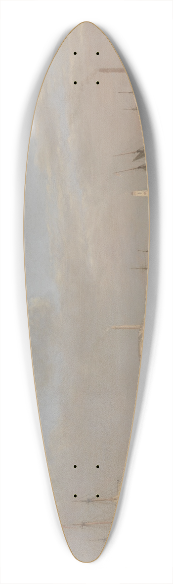 Nicholas Condy - The Victualling Office, Plymouth 39.3 inch art pintail longboard deck