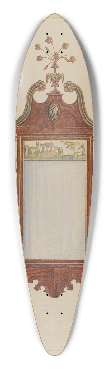 Nicholas Gorid - Hepplewhite Mirror 39.3 inch art pintail longboard deck