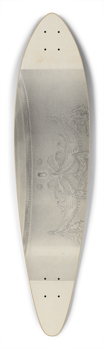 Nicholas Zupa - Silver Tea Caddy 39.3 inch art pintail longboard deck