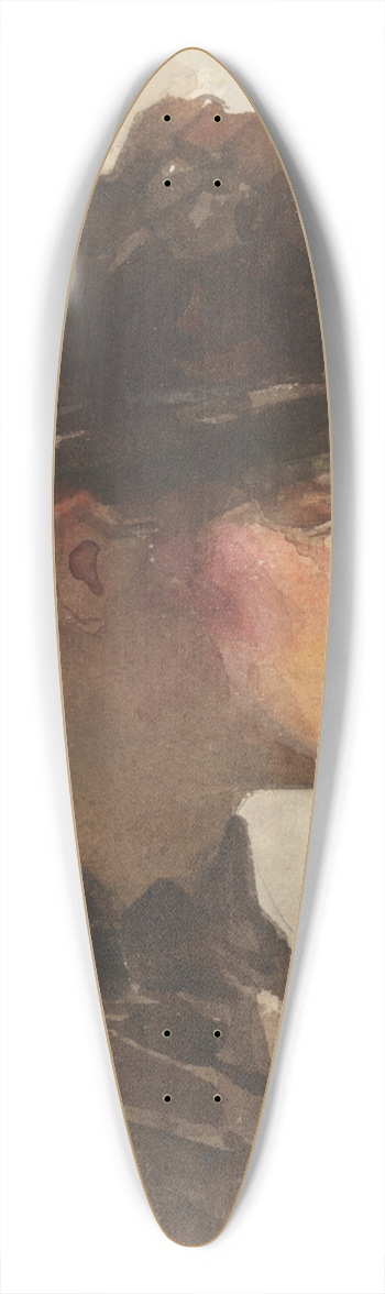 Nicolaas van der Waay - Damesportret 39.3 inch art pintail longboard deck