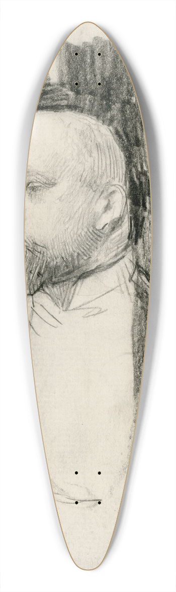 Nicolaas van der Waay - De heer Hesselink, beeldhouwer 39.3 inch art pintail longboard deck