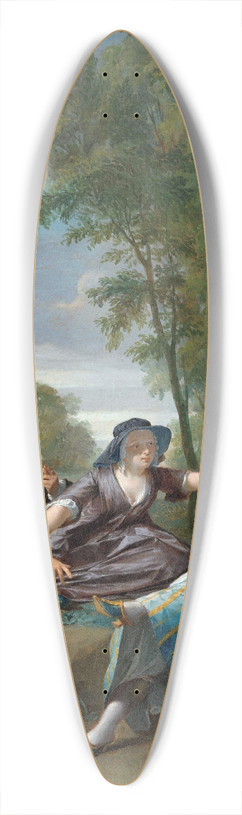 Nicolaas Verkolje - De vogelaars 39.3 inch art pintail longboard deck