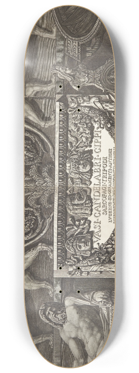Giovanni Battista Piranesi - Vasi, candelabri, cippi, sarcophagi , titelblad til serien frste bind 8.25 inch art skate deck