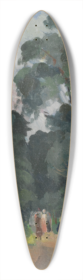 Nicolai Mikhailovich Grigoriev - By the Pond 39.3 inch art pintail longboard deck