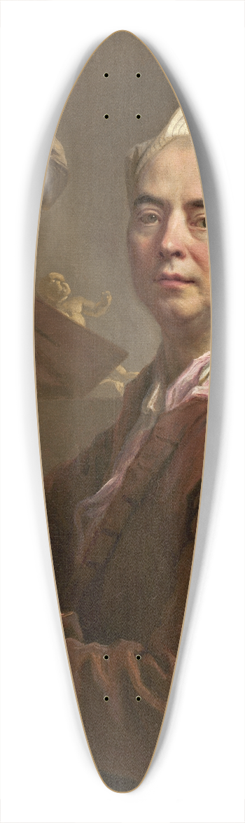 Nicolas de Largillire - Self-Portrait 39.3 inch art pintail longboard deck