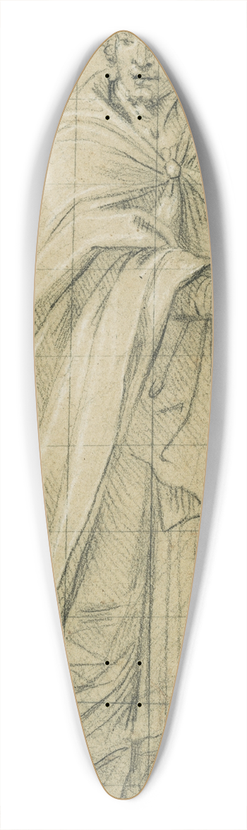 Nicolas Mignard - Midas, King of Phrygia 39.3 inch art pintail longboard deck