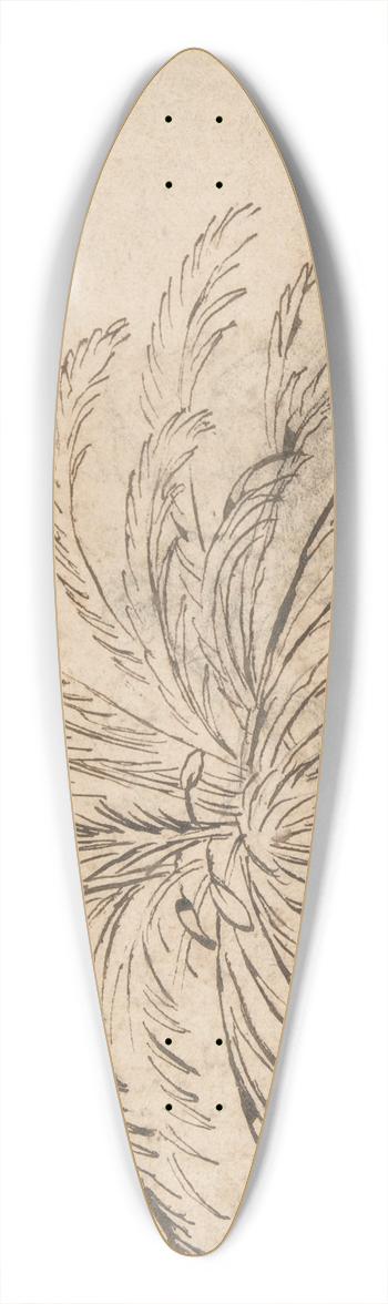 Nicolas Poussin - Study of a Palm Tree 39.3 inch art pintail longboard deck