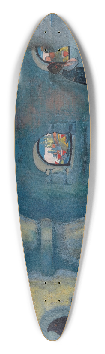 Nicolas Roerich - Sadkos chamber 39.3 inch art pintail longboard deck