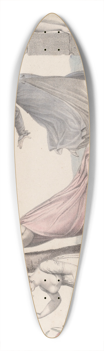 Nicolas Schencker - La Cache-Cache 39.3 inch art pintail longboard deck