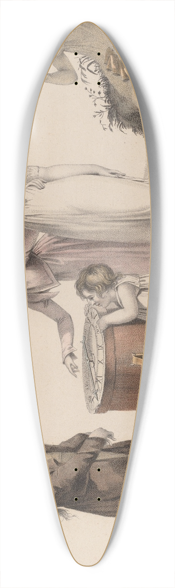 Nicolas Schencker - Les Oublies 39.3 inch art pintail longboard deck