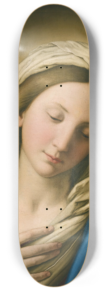 Giovanni Battista Salvi da Sassoferrato - The MadonnaAt Prayer 8.25 inch art skate deck