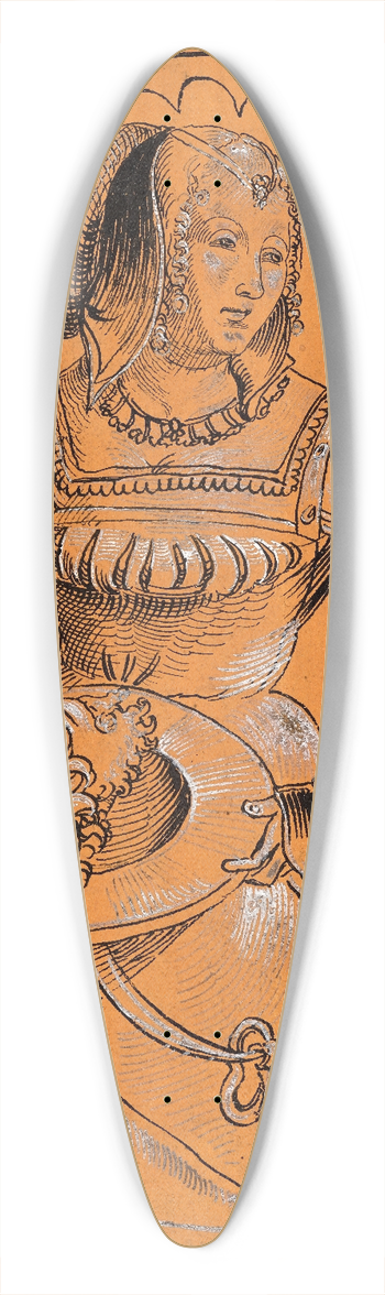 Niklaus Manuel - Salome 39.3 inch art pintail longboard deck