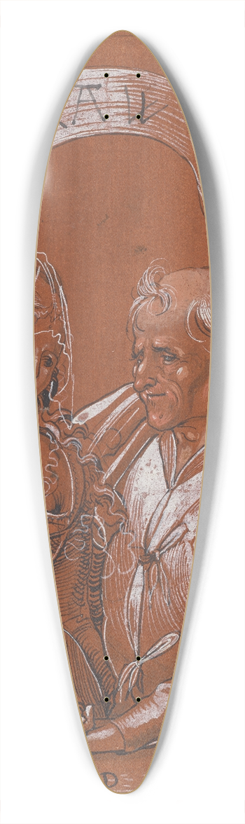 Niklaus Manuel - Ungleiches Paar 39.3 inch art pintail longboard deck