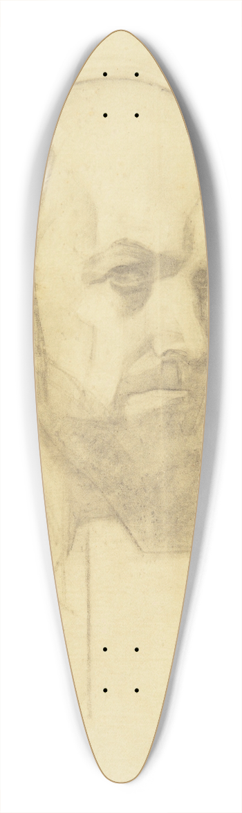 Nikolai Triik - Autoportree 39.3 inch art pintail longboard deck