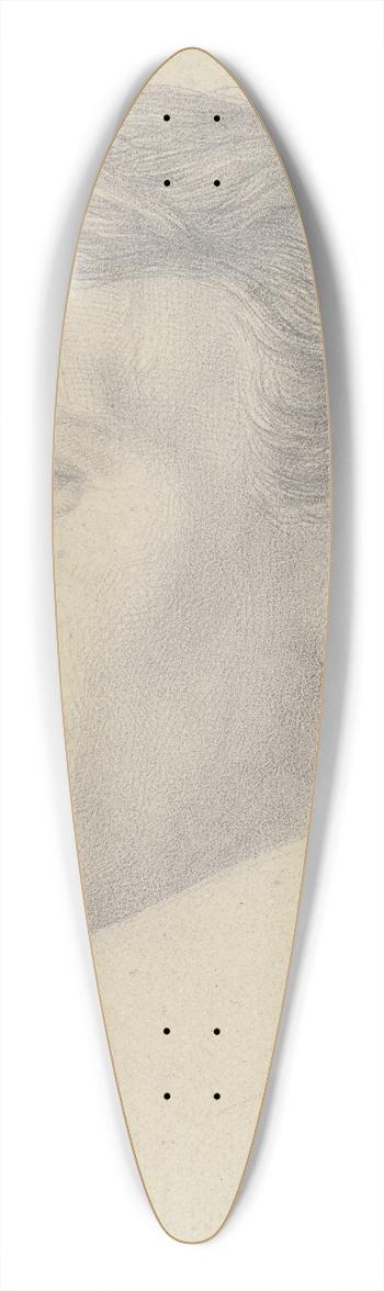 Nikolaus Hoff - Bildnis des baltischen Malers August Pezold 39.3 inch art pintail longboard deck