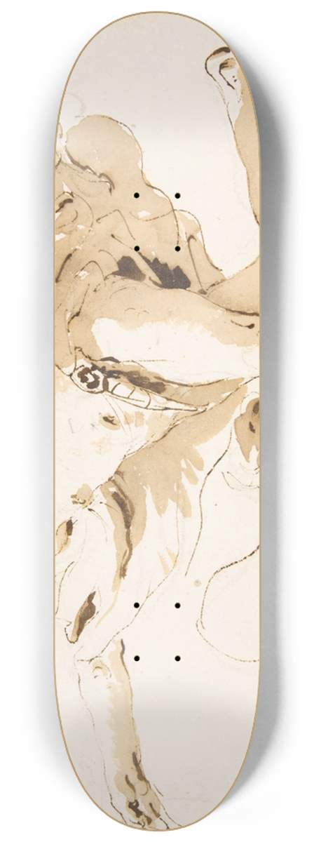 Giovanni Battista Tiepolo - Apollo Standing in His Chariot 8.25 inch art skate deck