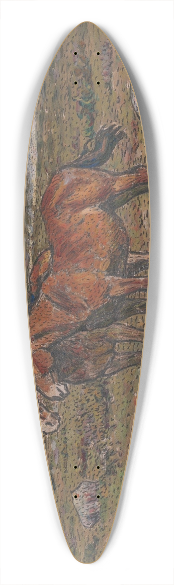 Nils Kreuger - In the Wind 39.3 inch art pintail longboard deck