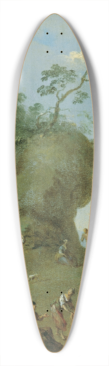 Norbert Joseph Carl Grund - Htte auf einer Waldhhe 39.3 inch art pintail longboard deck