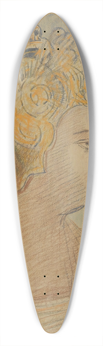 Odilon Redon - Guerrier 39.3 inch art pintail longboard deck