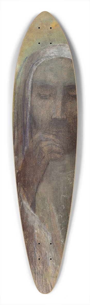 Odilon Redon - Le Christ du silence 39.3 inch art pintail longboard deck