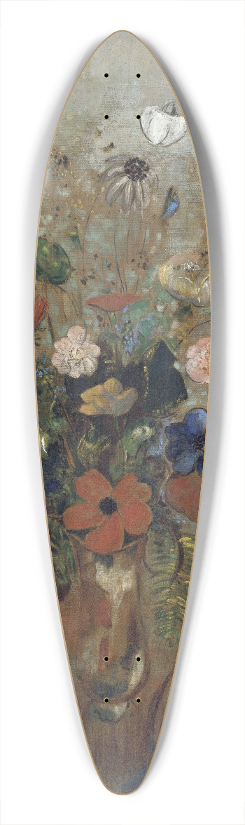Odilon Redon - Still Life with Flowers 39.3 inch art pintail longboard deck