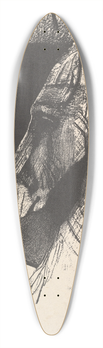 Odilon Redon - The Charger 39.3 inch art pintail longboard deck