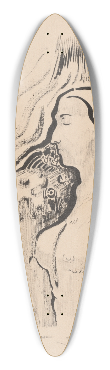Odilon Redon - The Shadow (LOmbre) 39.3 inch art pintail longboard deck