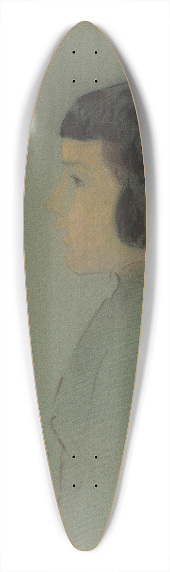 Odilon Redon - Young Woman in Profile 39.3 inch art pintail longboard deck