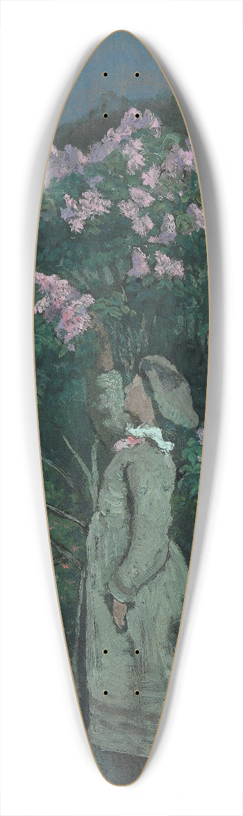 Olaf Isaachsen - Lilac 39.3 inch art pintail longboard deck