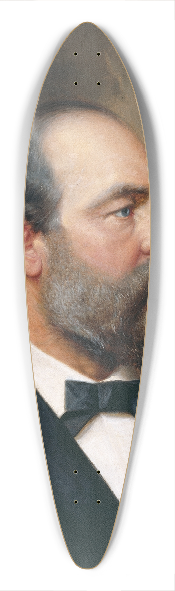 Ole Peter Hansen Balling - James Garfield 39.3 inch art pintail longboard deck