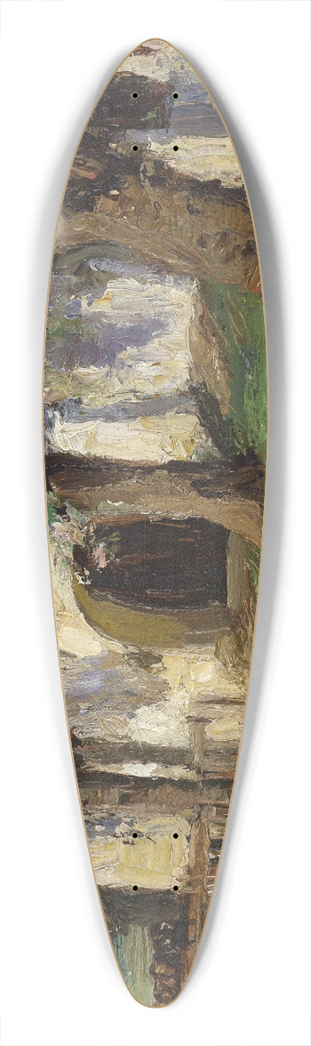 Olga Wisinger-Florian - Blhende Apfelbume 39.3 inch art pintail longboard deck