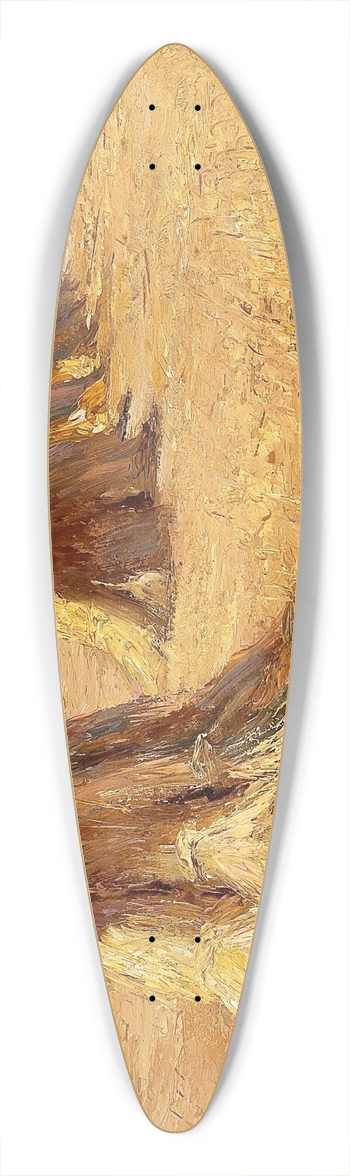 Olga Wisinger-Florian - Kornfeld 39.3 inch art pintail longboard deck