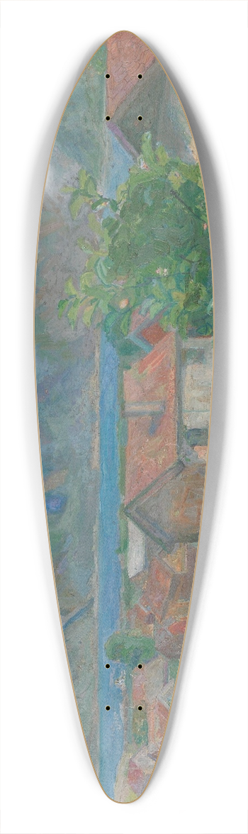 Oluf Wold-Torne - From Seljord 39.3 inch art pintail longboard deck