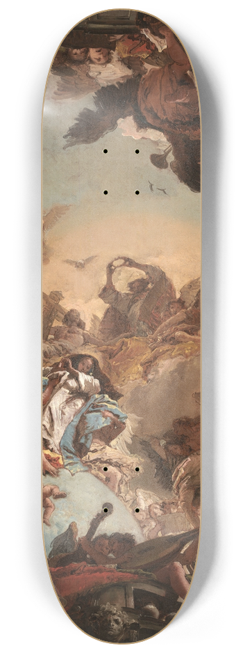 Giovanni Battista Tiepolo - The Coronation of the Virgin 8.25 inch art skate deck